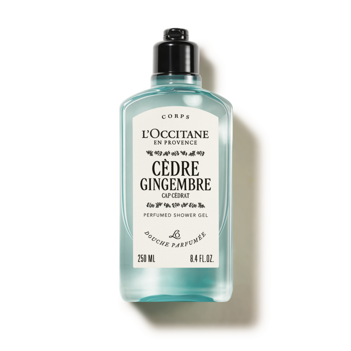 Cèdre Gingembre perfumed shower gel