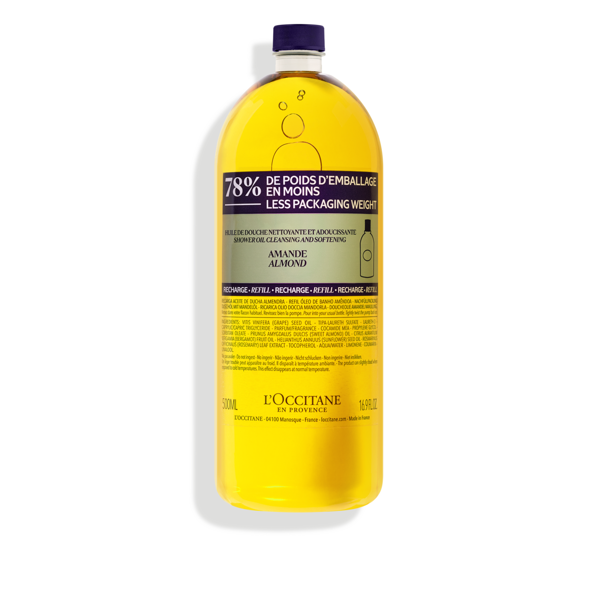 Екопълнител за душ олио Бадем