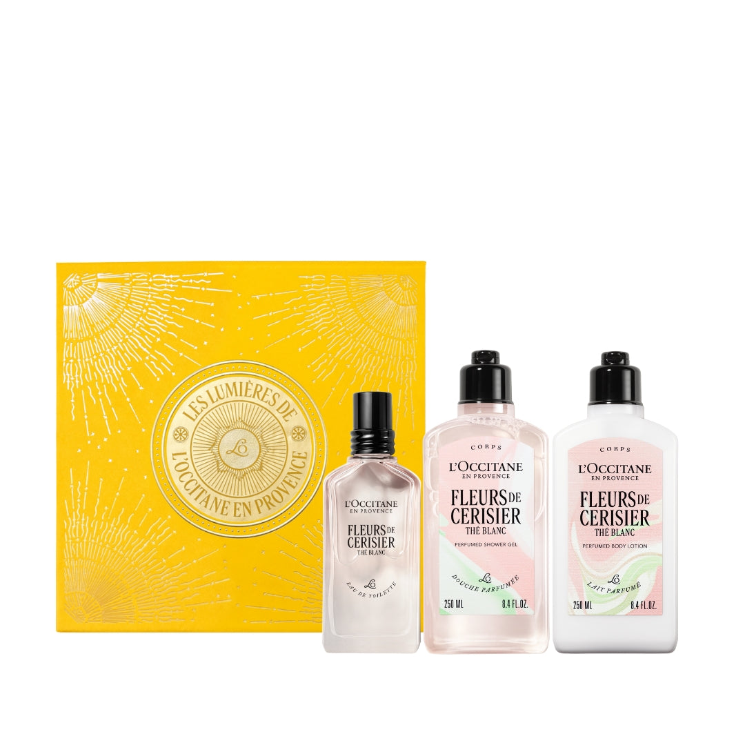 Парфюмен комплект Черешов цвят и бял чай