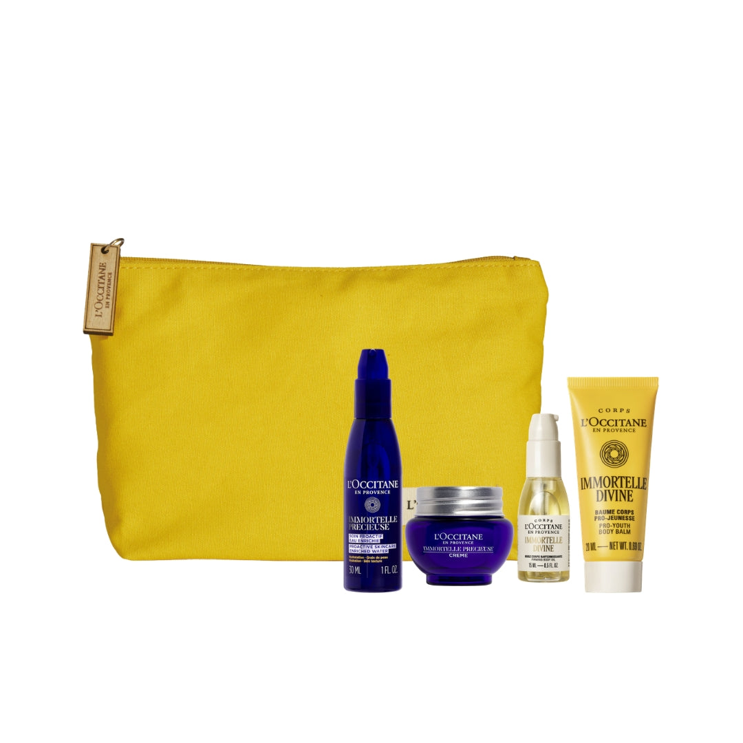 Комплект Грижа за тяло и лице със скъпоценно безсмъртниче